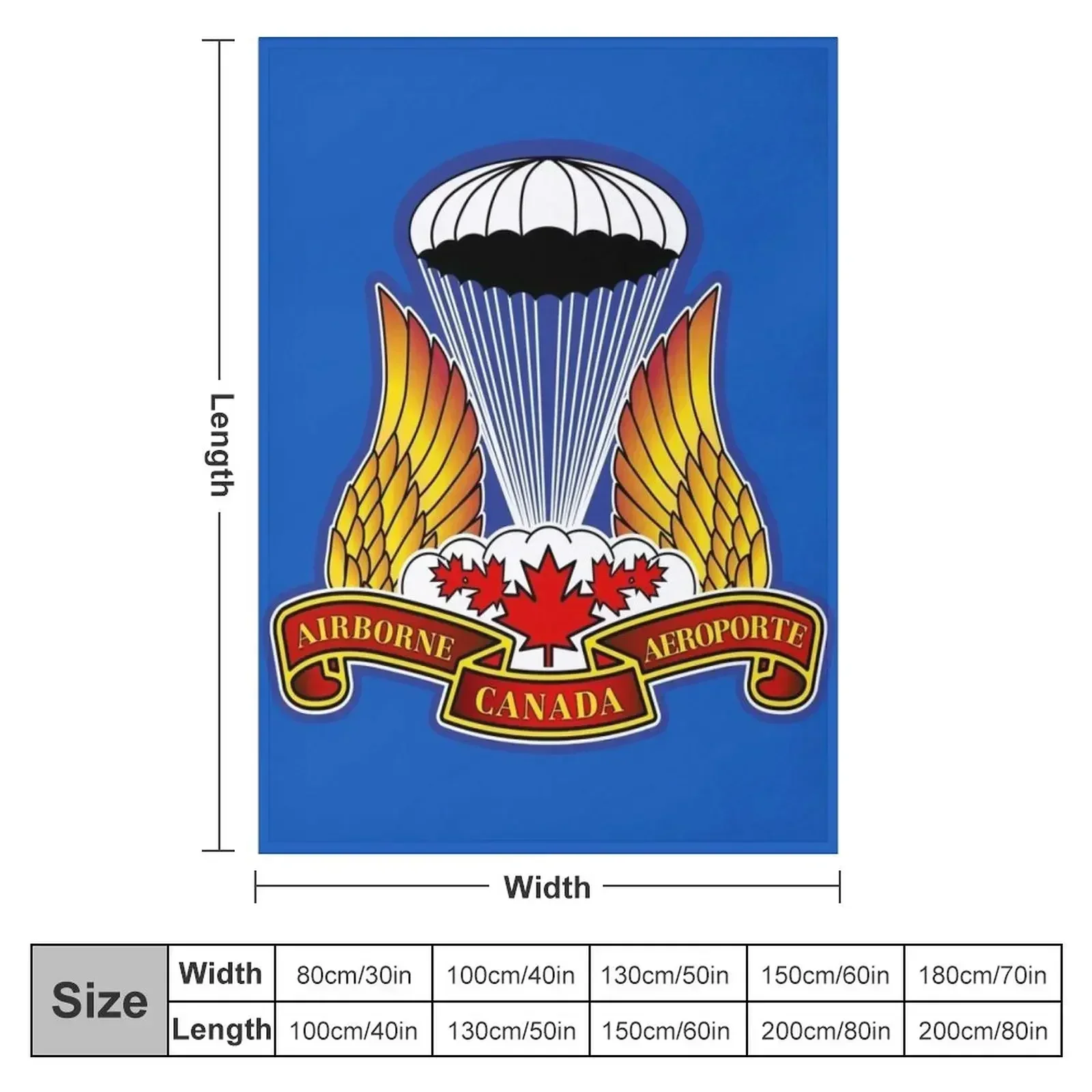 CANADIAN AIRBORNE REGIMENT Throw Blanket Fashion Sofas Luxury Blankets