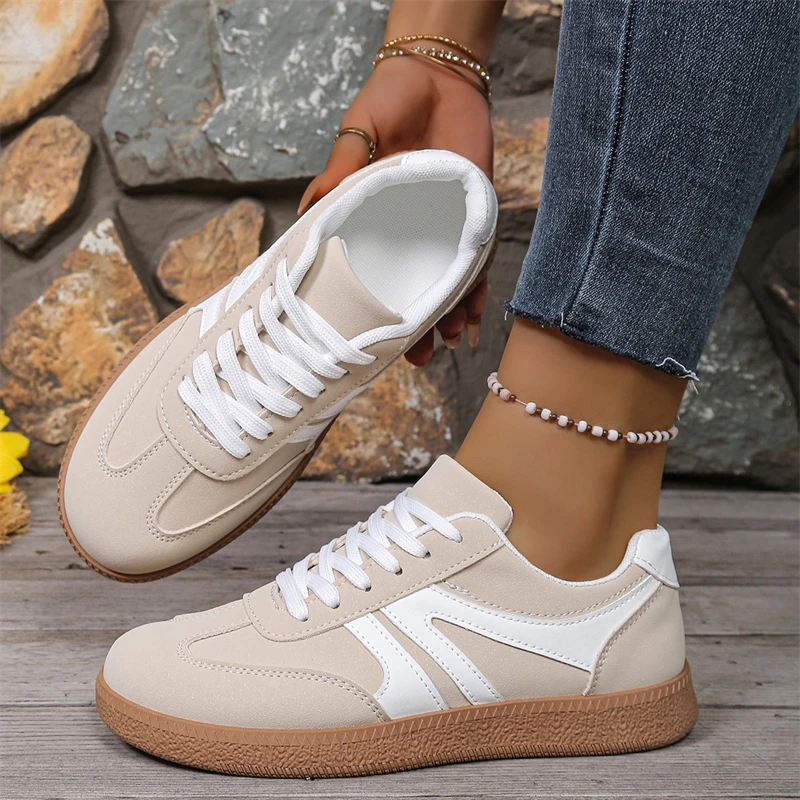 Frühlings-Freizeitsneaker für Damen, bequeme, leichte Wanderschuhe, Damen-Trainer, rutschfeste Damen-Sportsneaker für den Außenbereich