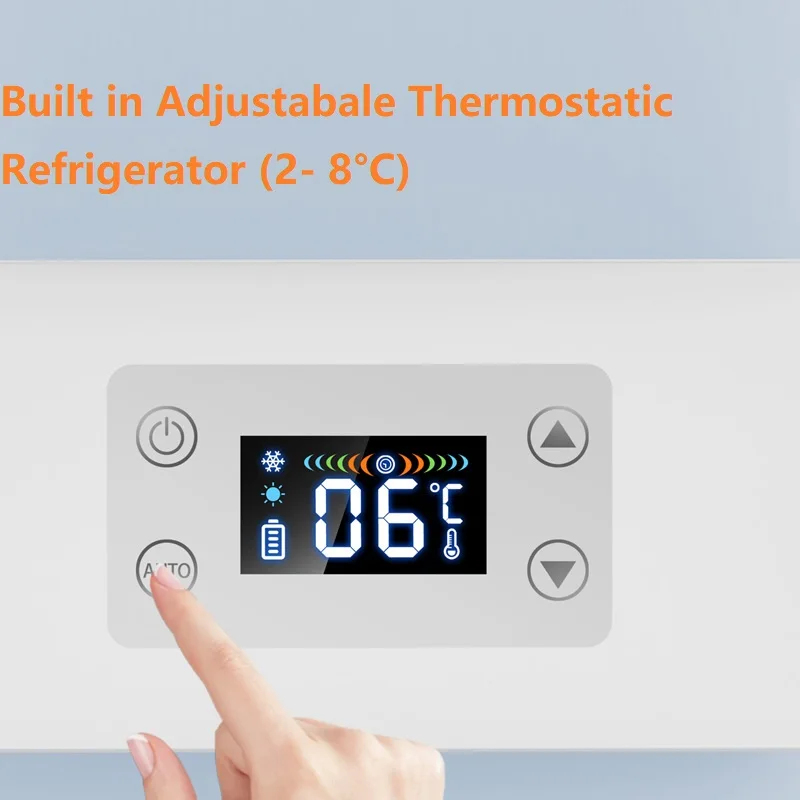 Tragbare Insulin kühler Fall USB Mini Konstant temperatur LED Display Auto Medizin Kühlschrank (Batterie nicht enthalten)