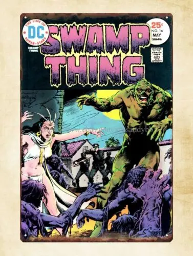 wall decor more Swamp Thing comic metal tin sign