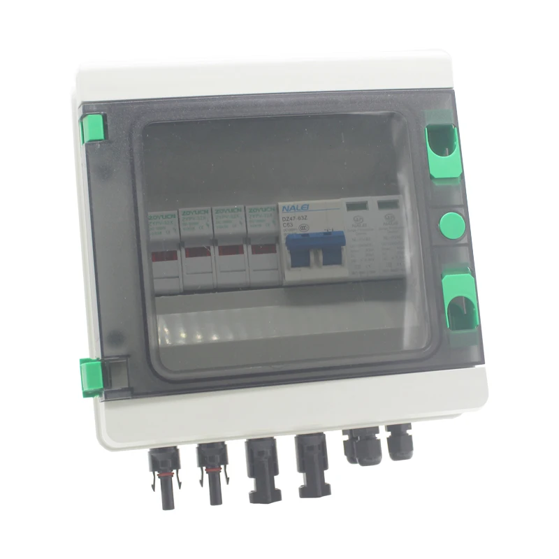 IP65 DC Combiner Box top 4 input 1 output China for PV 10 Strings for Photovoltaic System