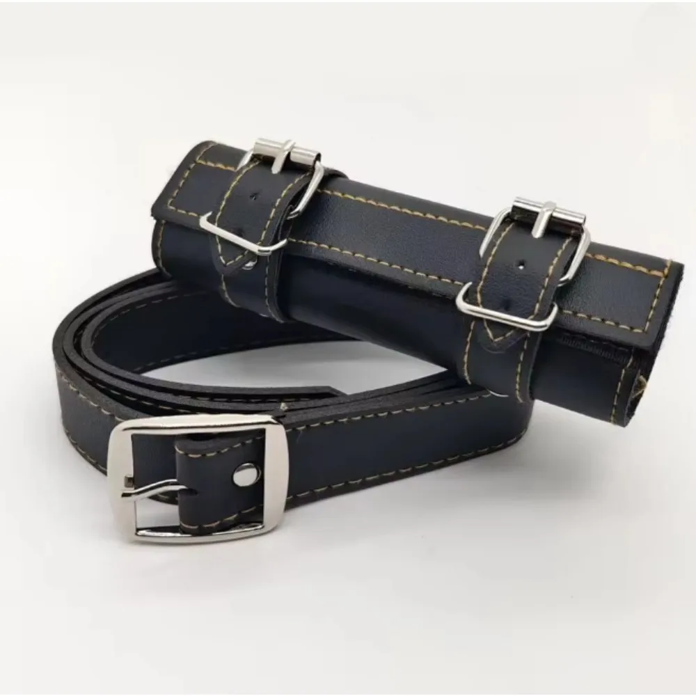 1PC PU leather samurai sword belt and scabbard, 110 cm waist size, suitable for rapier; role-play and martial arts accessory