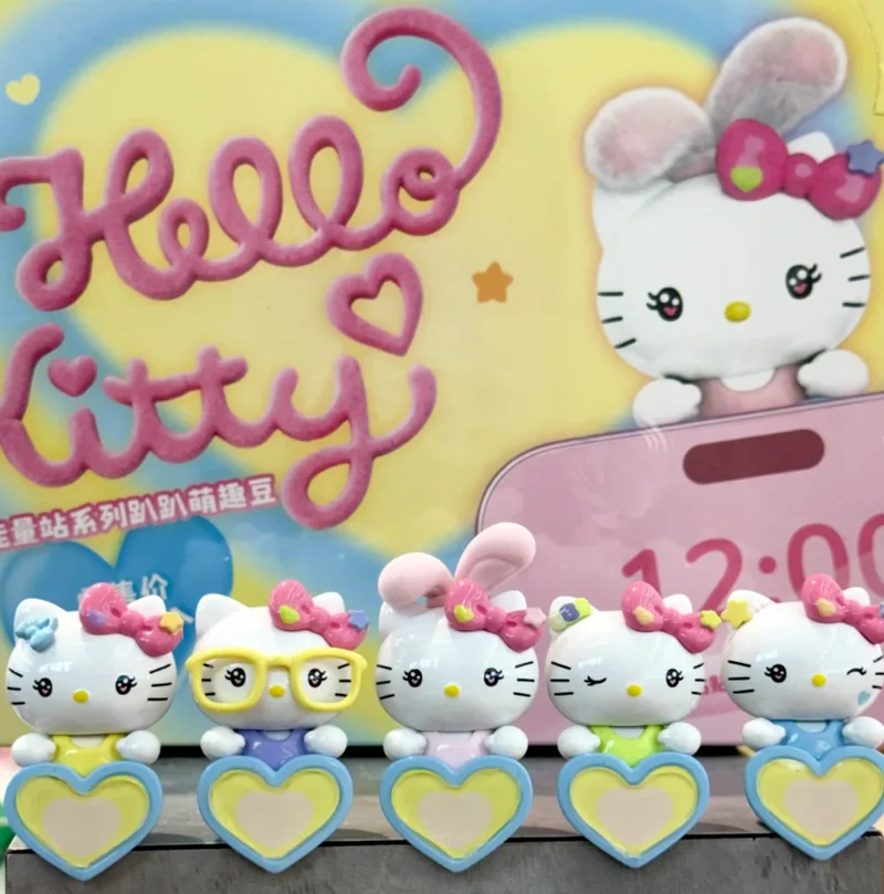 

Sanrio Authentic Hello Kitty Sweet Energy Station Series Lying Cute Bean Blind Box Mystery Mini Figure Ornament For Anime Fans