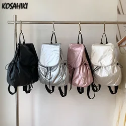 2024 New Fashion All Match Students Schoolbags Y2k Aesthetic Casual Women's Bags Streetwear Females Fashion Ins Backpacks Trendy