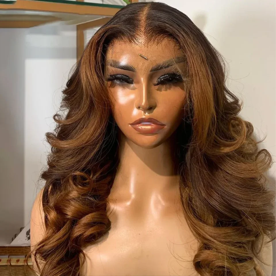 

Мягкая длинная накладка из натуральных еврейских волос омбре-блонд, без клея, с шелковой основой 5x5, с baby hair, HD-кружевом, европейские волосы, предварительно выщипанная