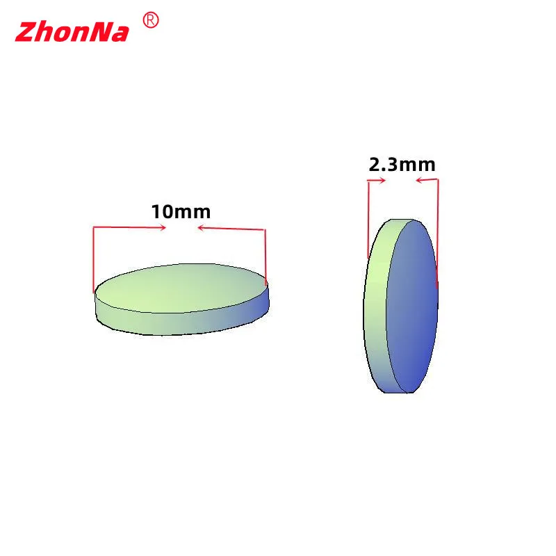 Diameter10mm High Qualityhigh-power Laser Glass Focusing Lens Focal Length F40mmThickness 2.3mm For DIY Laser Engraving Machines