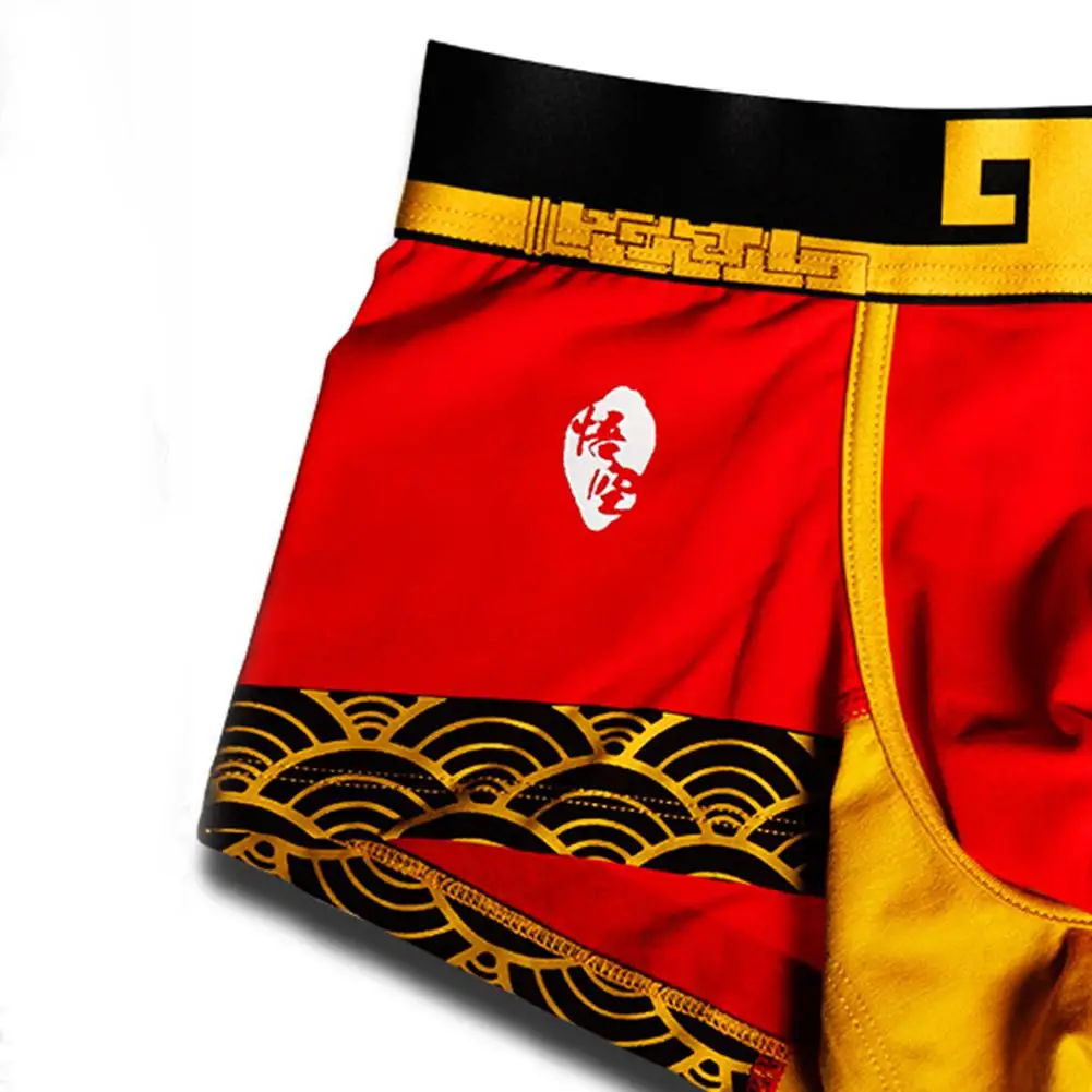 

Трусы-боксеры с крутым принтом, дышащие трусы-боксеры для ежедневного использования, темно-синий 95, хлопковый материал, дышащая эластичная ткань