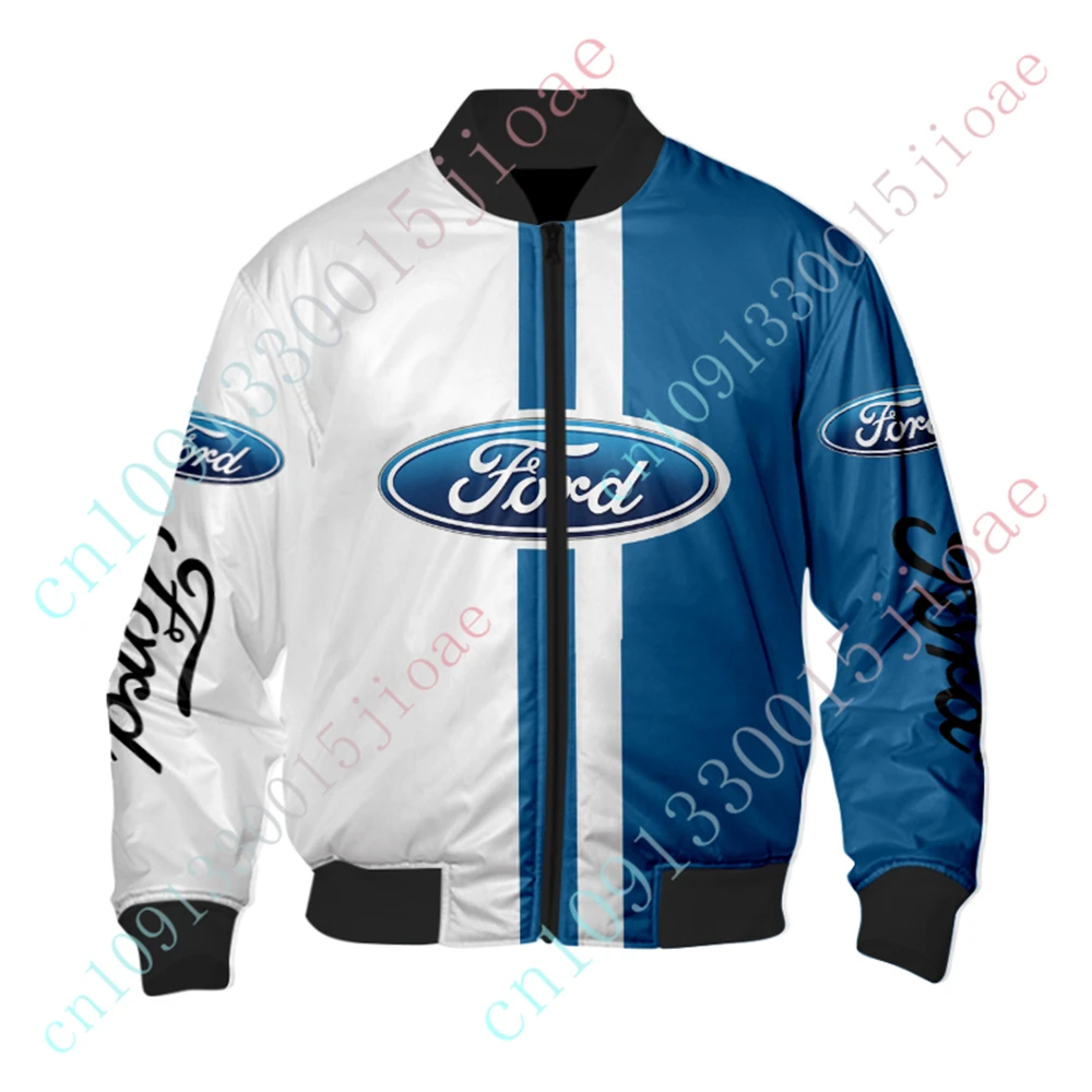 Ford Bomber Jacket Techwear Baseball Uniform Jackets For Men's Clothing Thick Coats Harajuku Parkas Windbreaker Custom Logo