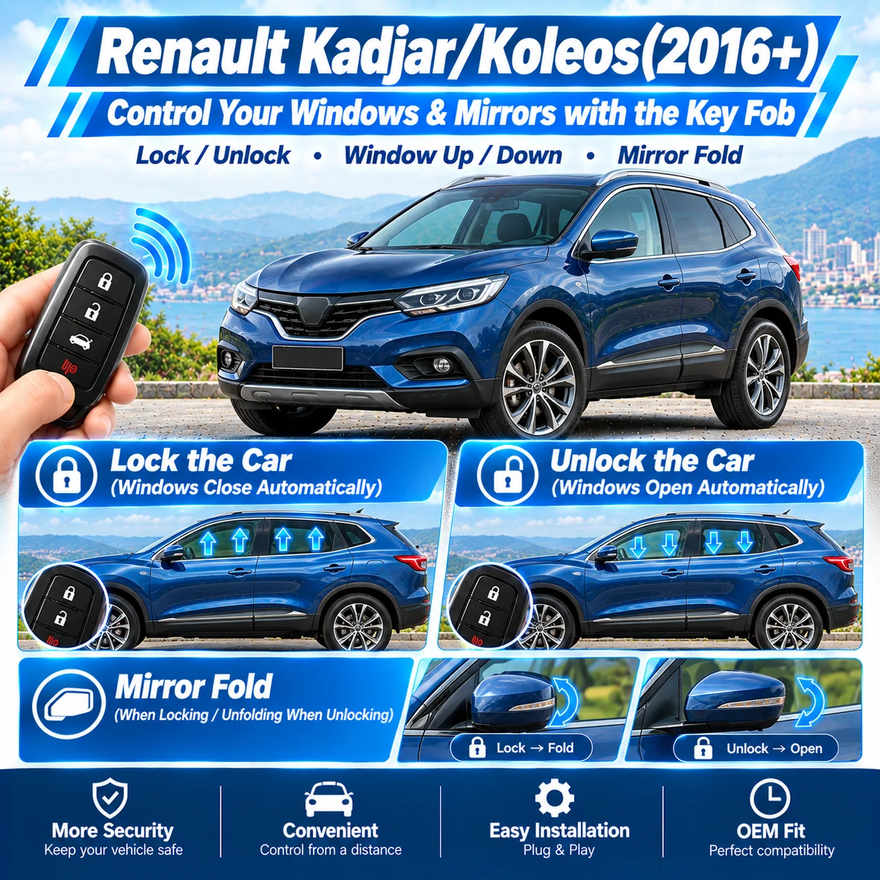 convient-aux-renault-kadjar-koleos-2016--fermeture-automatique-des-vitres-et-repli-des-retroviseurs-lateraux-au-verrouillage