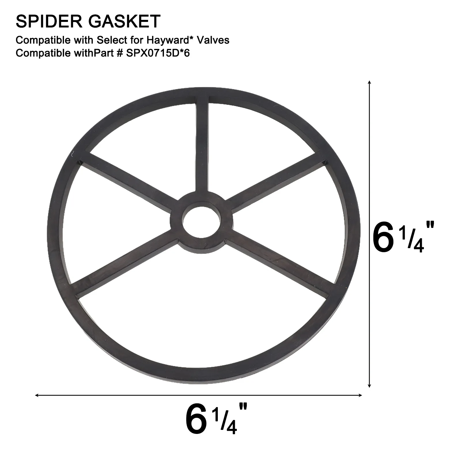 SPX0715D For Seat Gasket Designed to Replace For Hayward SP0715 SP0716 S220T2 and HCV20715 Multiport Filter Valve Gaskets
