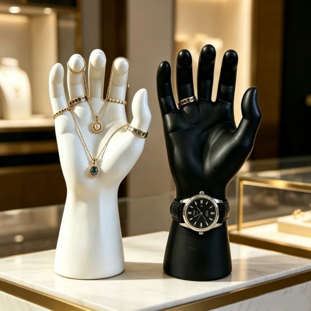 3D Printed Jewelry Display Hand Model Elegant Realistic Bracelet Holder Durable Sturdy Ring Organizer Desktop Ornament