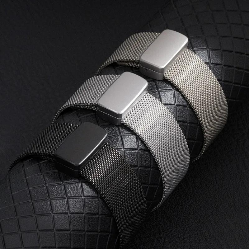 삼성 갤럭시 워치 울트라 2025용 밀라니즈 스트랩, 갤럭시 8 40 44mm/8 클래식용 마그네틱 메탈 밴드, 스테인리스 스틸 팔찌