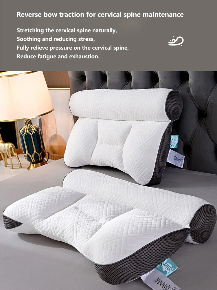 The New Second Generation of Traction Pillow Cervical Spine Protection Sleep Aid Single House Hold Pillows Core