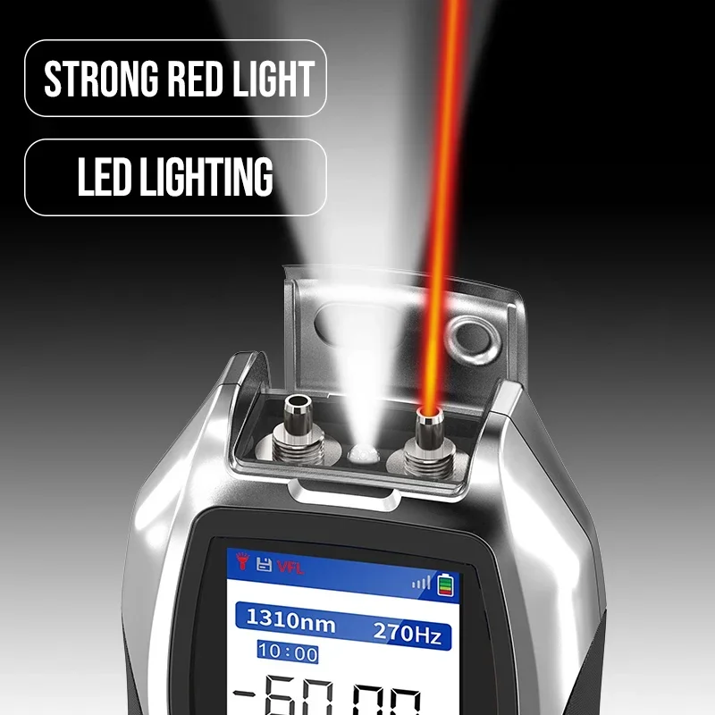 ZoeRax 5 in 1 RJ45 Tester Optical Power Meter Measurement All-in-One Fiber Optic Visual Fault Finder OPM（No batteries included）