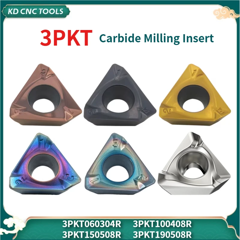 

3PKT 3PKT060304R 3PKT100408R 3PKT150508R 3PKT190508R for 3PKT Cutter head 3PKT insert 3PTF 3PTE 3PTF90 3PTE90 3PKT90 insertion