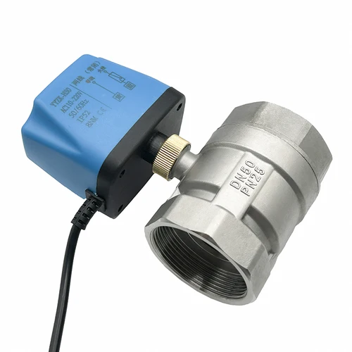 Imagen 2 del producto Válvula de bola eléctrica de acero inoxidable para agua, válvula de bola motorizada normalmente cerrada/abierta, 1/2 v, 12v, 24v, 3/4 "", 1/4"", 1 "", 1-220"", 2""