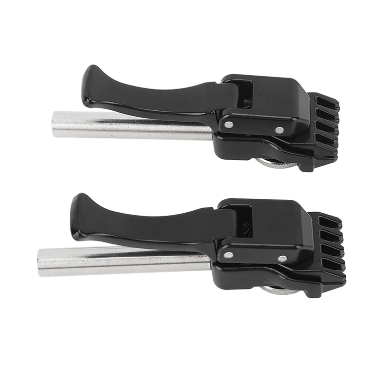1 Pair Black Racket Flying Clamp Professional Stringing Tool Accessory Suitable for Tennis and Badminton Racket Stringing Work