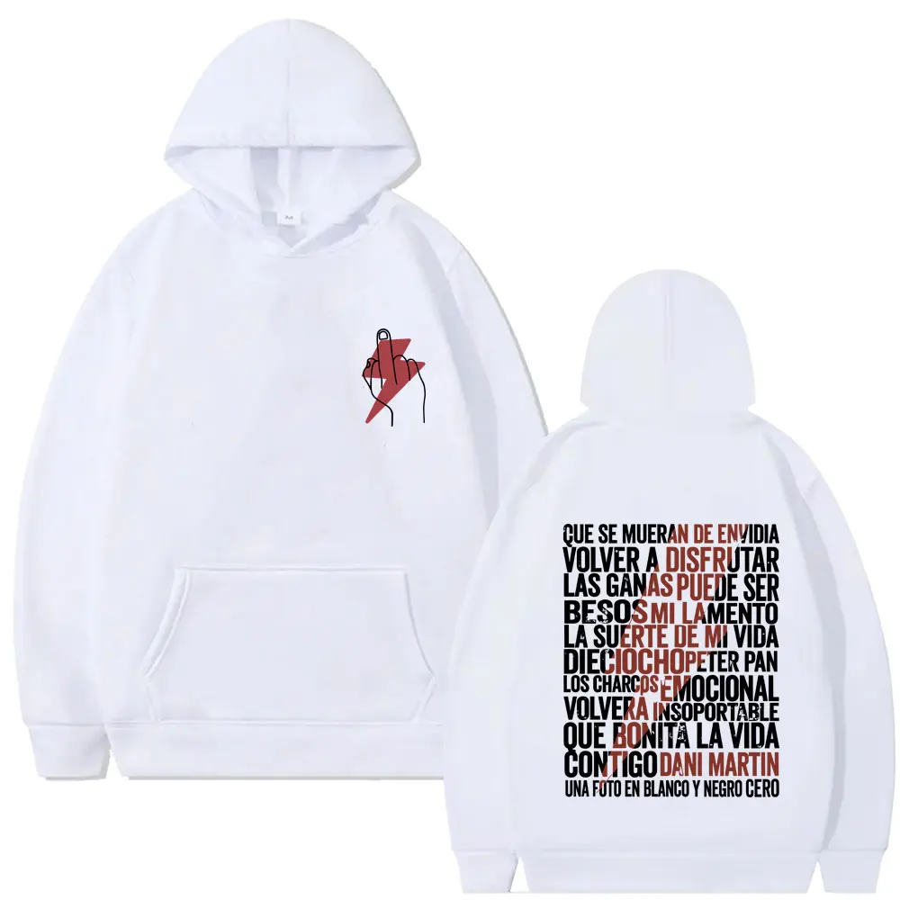 

Dani Martin La Montana Rusa Graphic Hoodie Men Women Fashion Oversized Pullover Hoodies Male Casual Vintage Fleece Sweatshirt