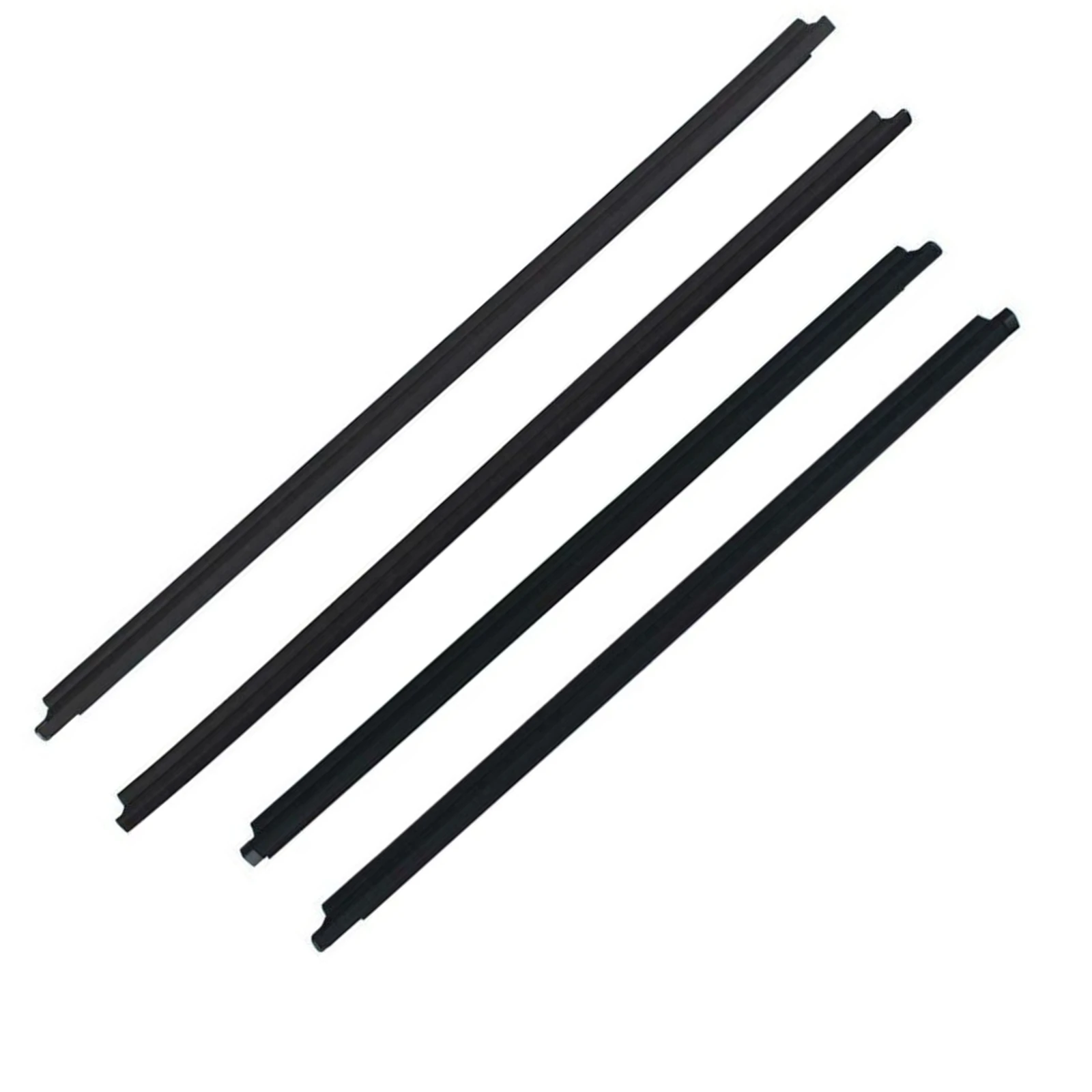 For Toyota Fortuner 2004-2015 4pcs Window Outer Weatherstrip Side Door Moulding Trim Seal Strip