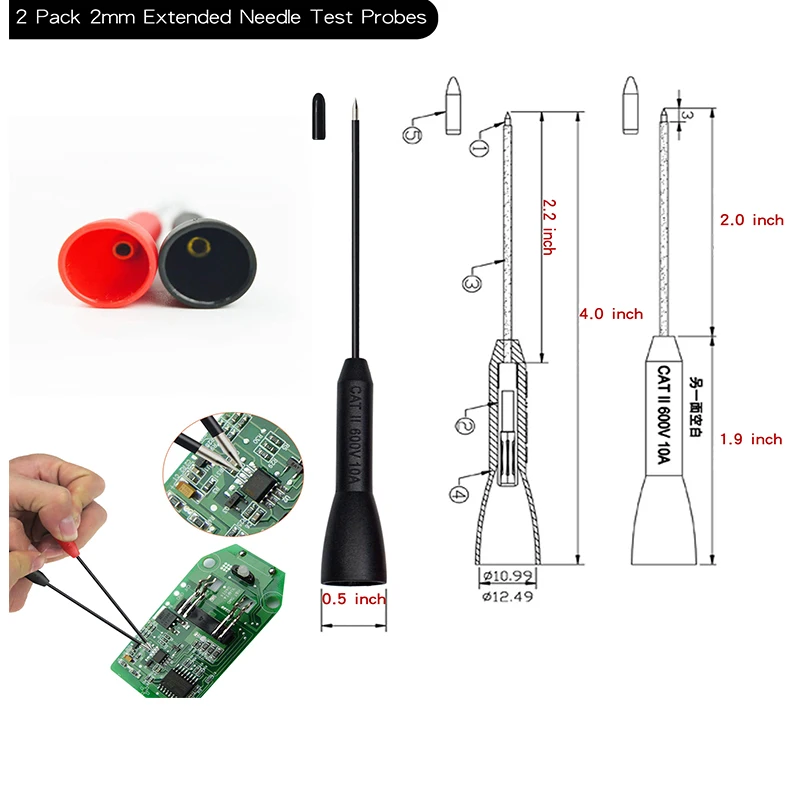 Multimeter Test Leads Kit Cable Set Include 1.3m High Quality Silicone Wire Alligator Clip Test Hook Free Shipping