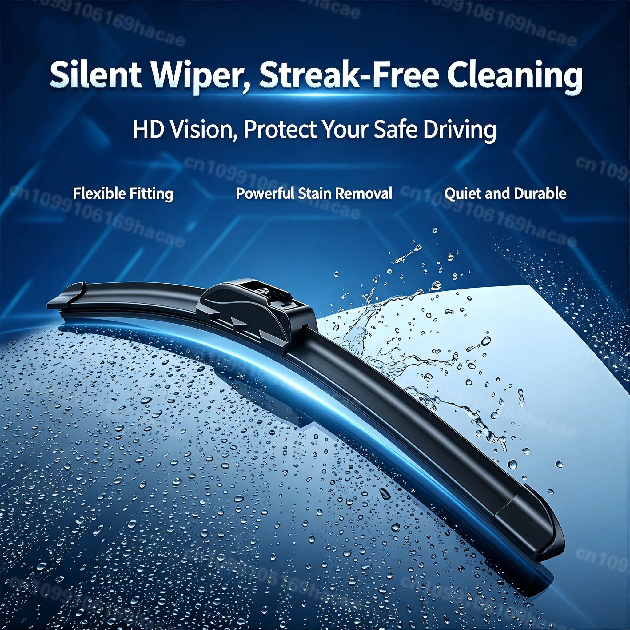 Car Wiper Blades For SAAB 9-7X 2005-2012 Soft Rubber Windshield Windscreen Front Window Blades 22"+22" Well-made Car Accessories view 2