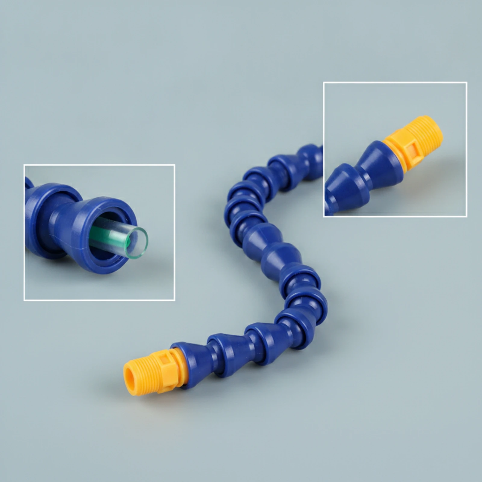 Coolant Hose with Round Nozzle Plastic Flexible Coolant Hose Spray Line Easy to Install Tube Long Service Life for Machinists