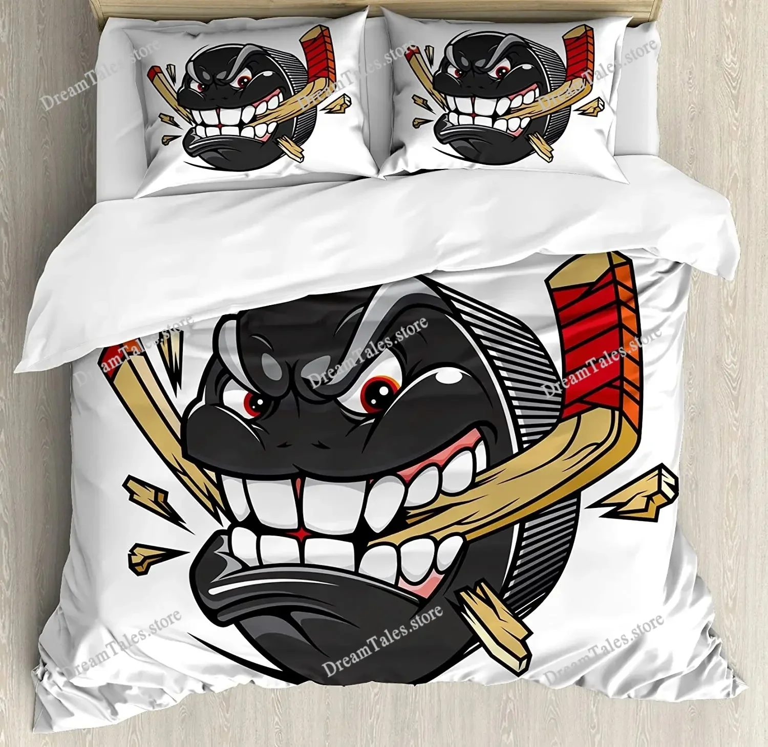 Bedding Set Ice Hockey Sports Home Textile Duvet Cover Pillow Case Boy Kid Teen Girl Bedding Covers Set Home Textileextile