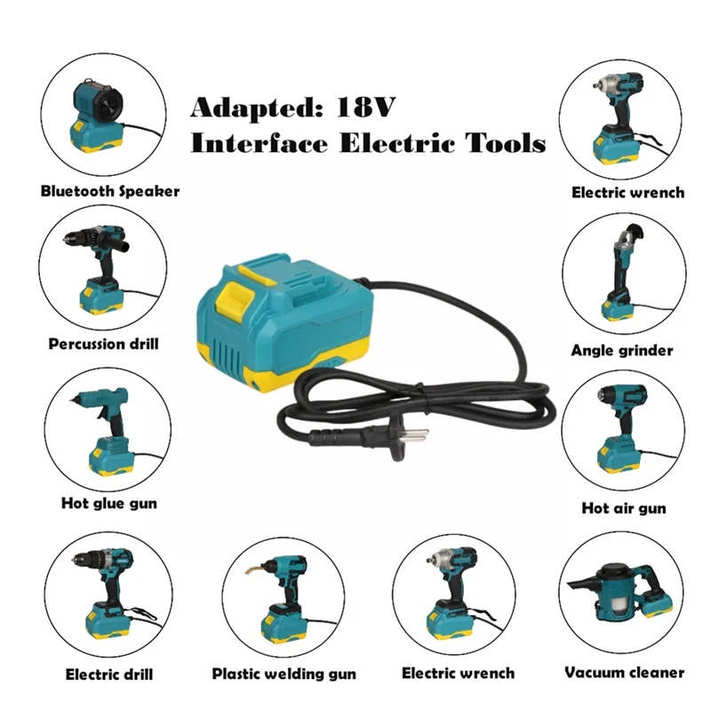 

ABVA-20V/35A DC Power Adapter For 18V Interface Electric Tools, EU Plug