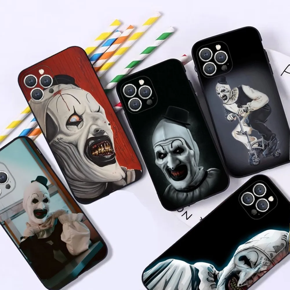 T-TerrifierS Phone Case For iPhone 16,15,14,13,12,Pro,Max,11,7,8,Plus,XR,XS Max Shockproof Silicone Soft Shell