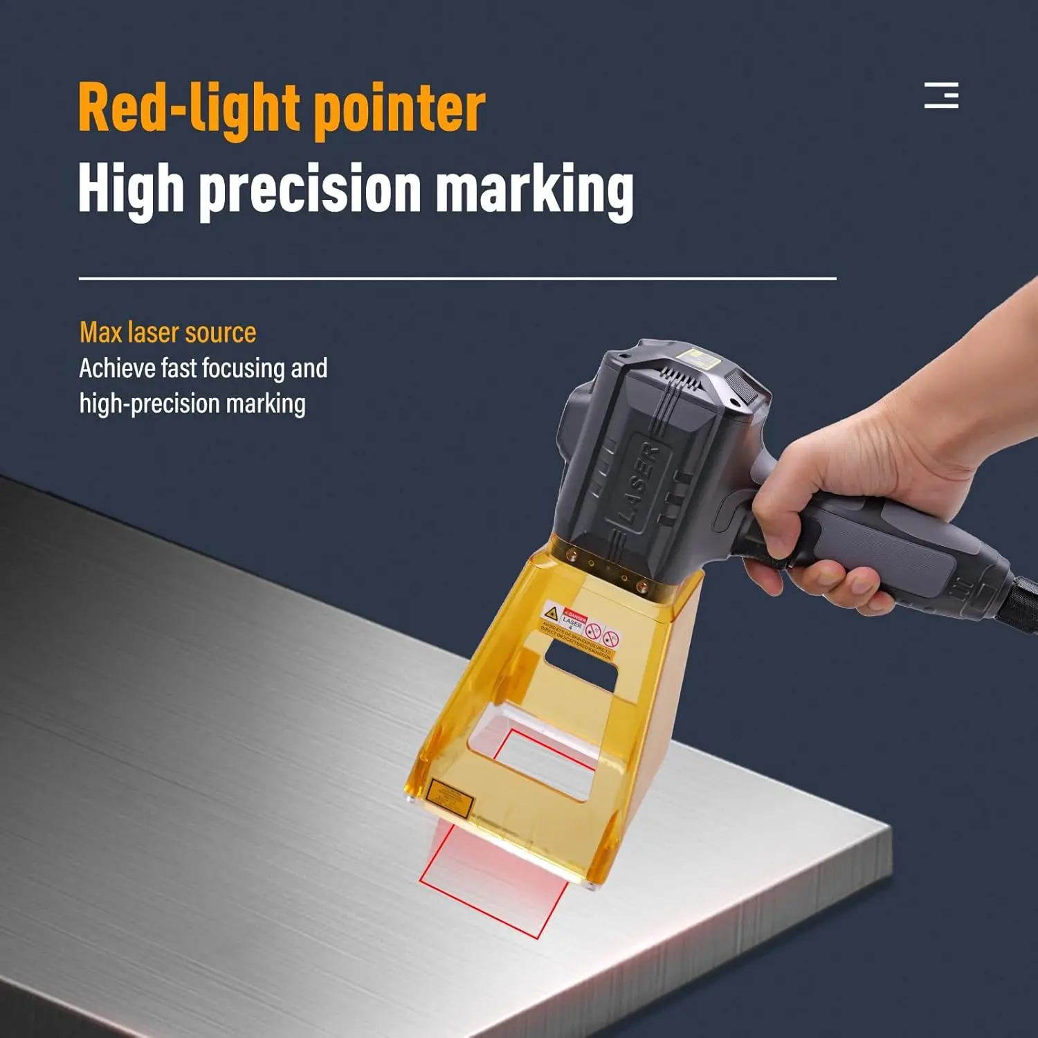 20W/30W/50W Portable Desktop Handheld 2-in-1 Fiber Laser Marking Machine 3D Mini Metal Marking Laser Machine