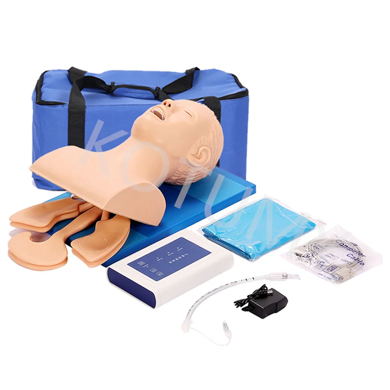 Intubation Human Body Model Learning Teaching Model Airway Management Training Device PVC  Alarm Simulator With Teeth