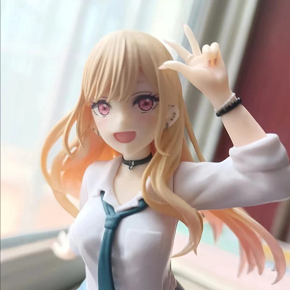 My Dress Up Darling Kitagawa Marin Anime-Figur Schuluniform Teufel-Liz Kniende Pose PVC Sammlermodell Desktop-Dekoration – Detail 22