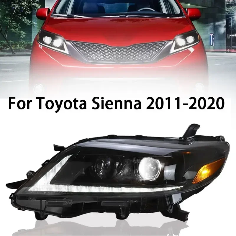 

Head Lamp for Toyota Sienna LED Headlight 2011-2020 Headlights Sienna DRL Turn Signal High Beam Angel Eye Projector Lens