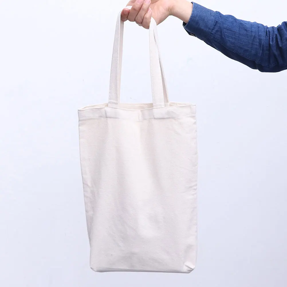 

4Pcs Tote Bags Washable Canvas H bags for Shopping Outdoor Travel Blank DIY Projects Storage Pouch