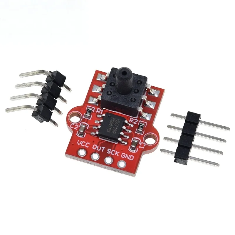 XCW DC 3.3V 5V 0-40KPa Module de pression d'air barométrique numérique connecter Tube souple de 2.5mm pour Arduino