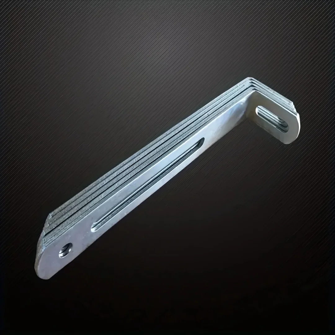 5-Pack Heavy-Duty Steel L-Shape Bracket Furniture Hardware 7-Form Shelf Support Anti-Tilt Layer Pad Angle Code