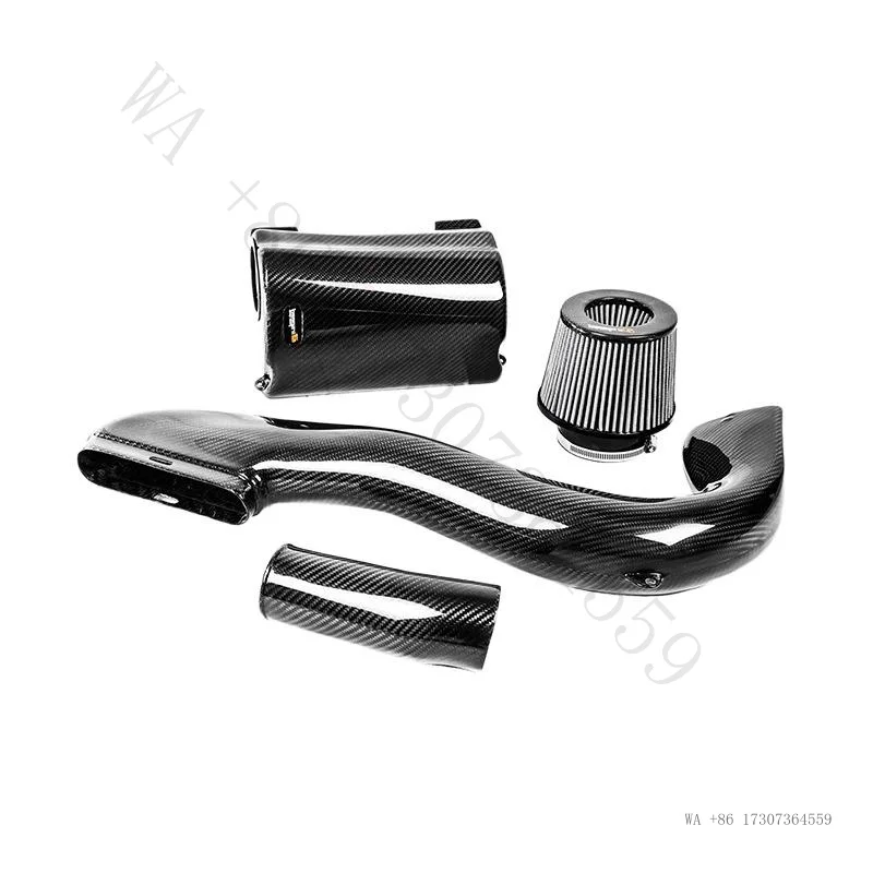 Hot Suitable for Mercedes-Benz GLC200 260 300, dry carbon fiber intake kit with mushroom head air filter