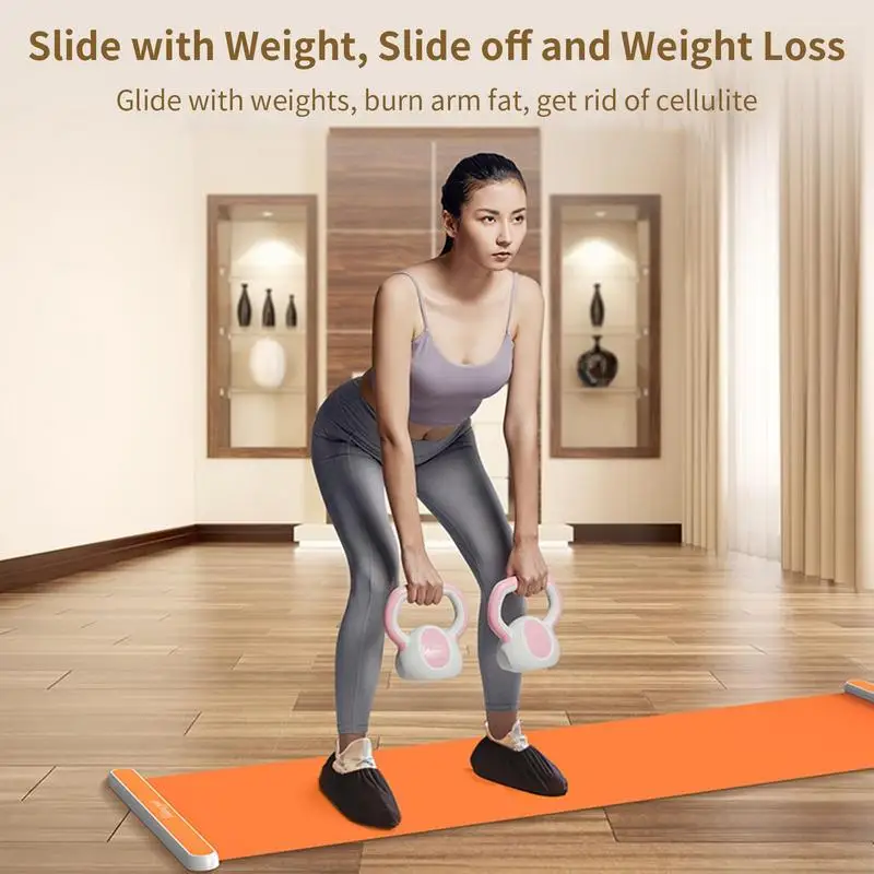 Sliding Board For Exercise 200x50cm Sliding Fitness Mat yoga Slide Mat For Home Gym Cardio Workout Equipment To Improve Balance