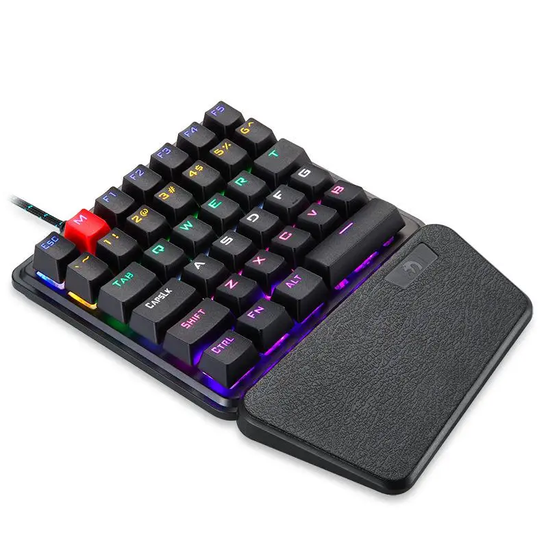 K106 one-handed mechanical keyboard Gun God Throne left-handed small keyboard mobile game external keyboard