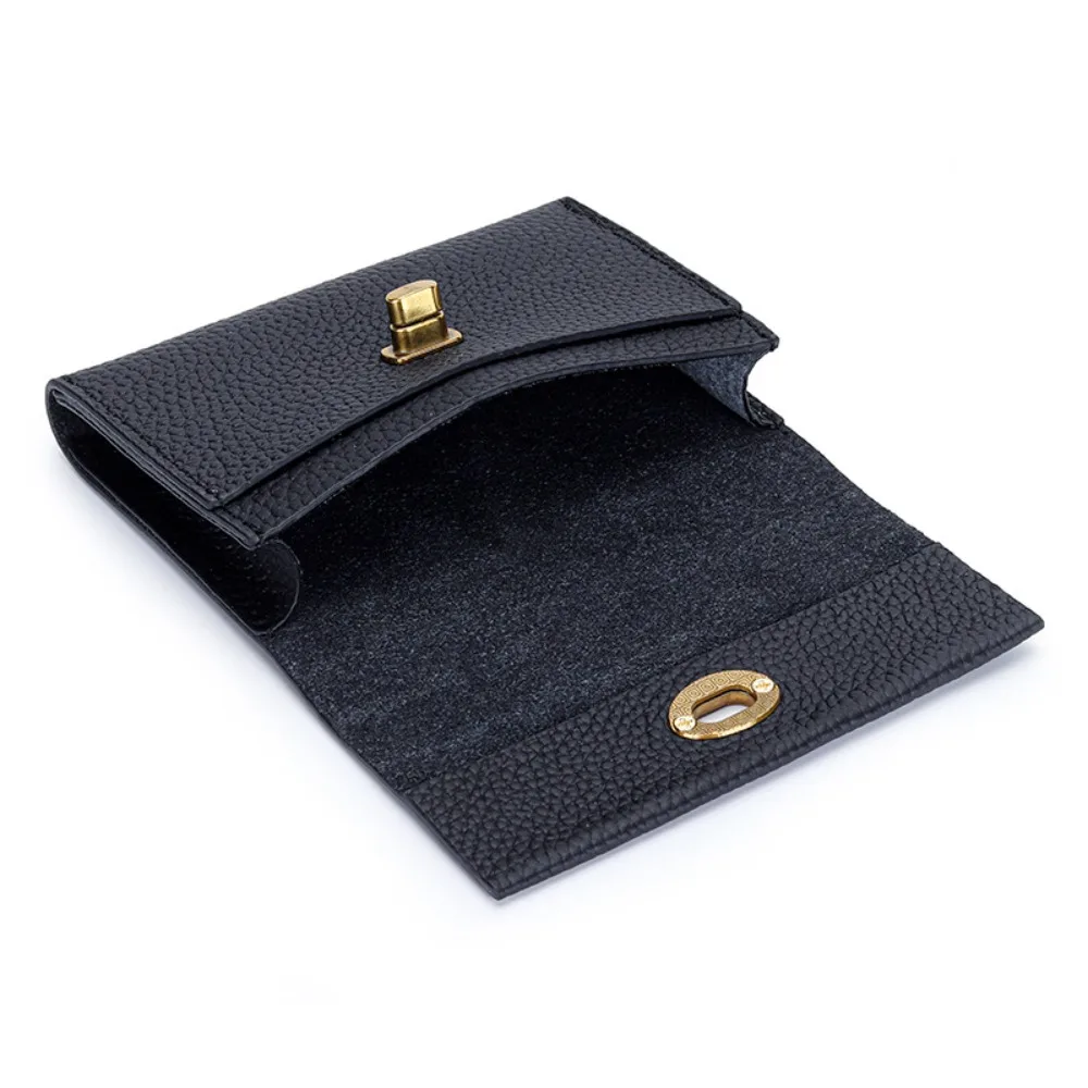 High-end 2 Folds Short Coin Purse PU Leather Retro Wallet Money Bag INS Style Card Wallets for Girls Students Gift