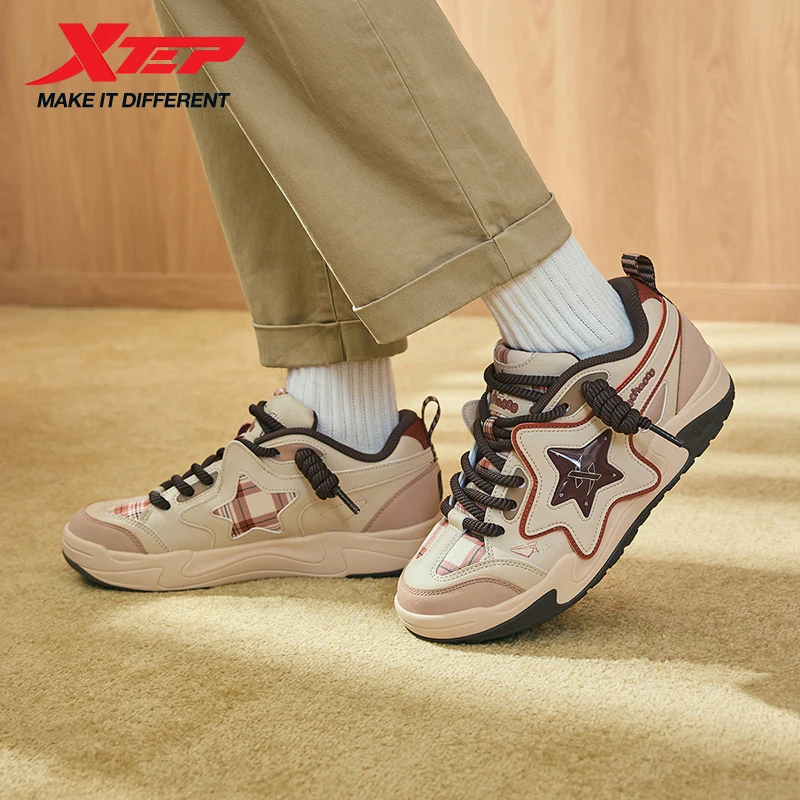 

Xtep Casual Shoes For Men Street Style Fashion Comfortable Shock Absorption Durability Cushion Leisure Outdoor Shoe 976319330001