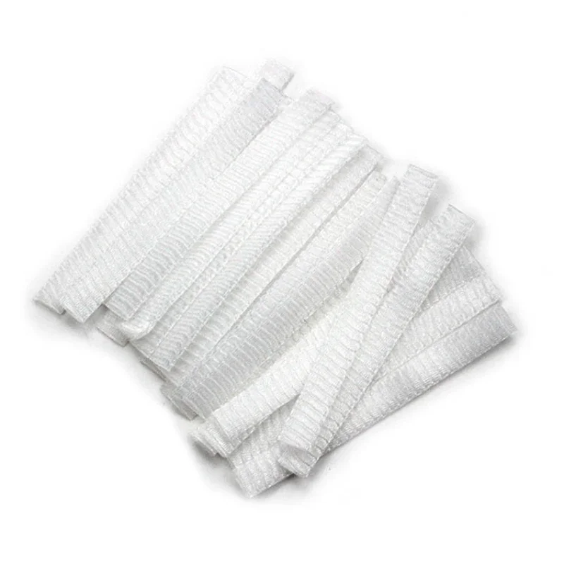 100 個メイクブラシ保護メッシュセットローズガーゼセットメイクブラシ保護メッシュガードプロテクターカバーメイクツール