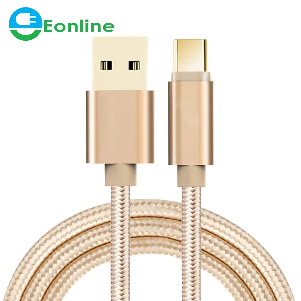 

Eonline 1M 2M 3M Micro USB Type C Cable For Samsung Android Fast Charging Braid Charger USB Cable Mobile Phone Cord Wire