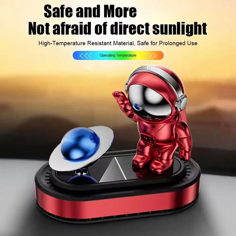 

Astronaut Solar Car Air Freshener Rotatable Scent Diffuser Aromatherapy Accessory Car Interior E7F3
