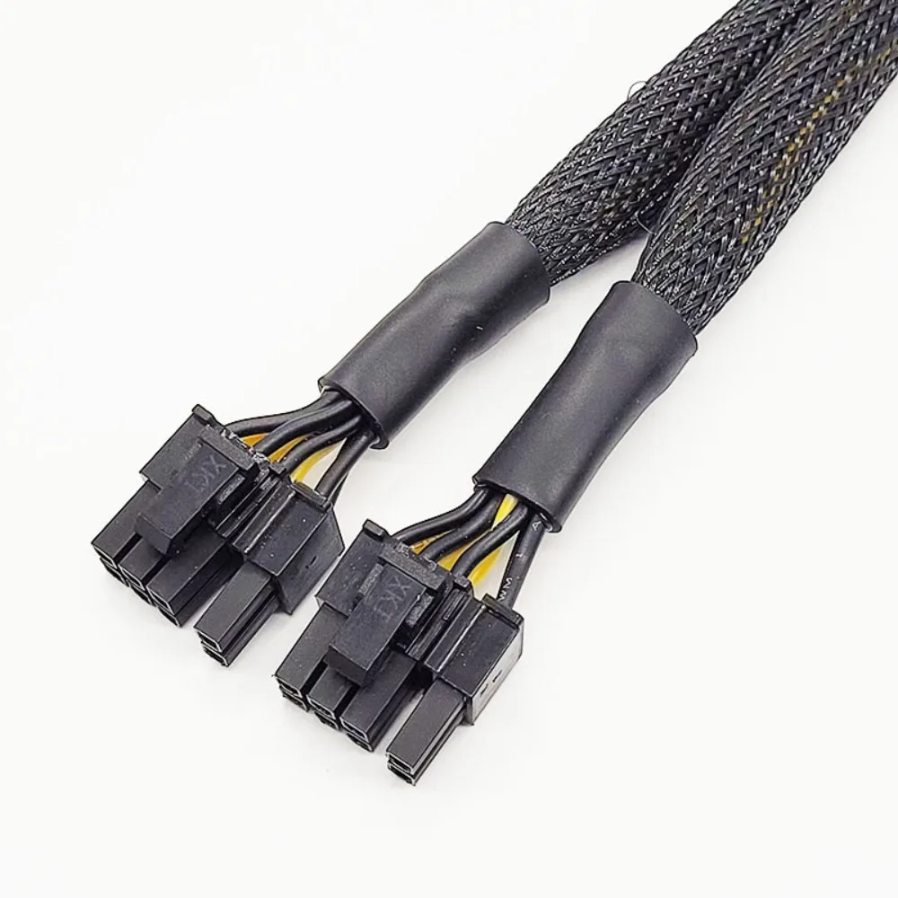 PCIe 8 Pin Female to Dual 8Pin 6+2 Male Y Splitter Cable PCI Express GPU Graphics Card Power Extension Adapter Cord For PC