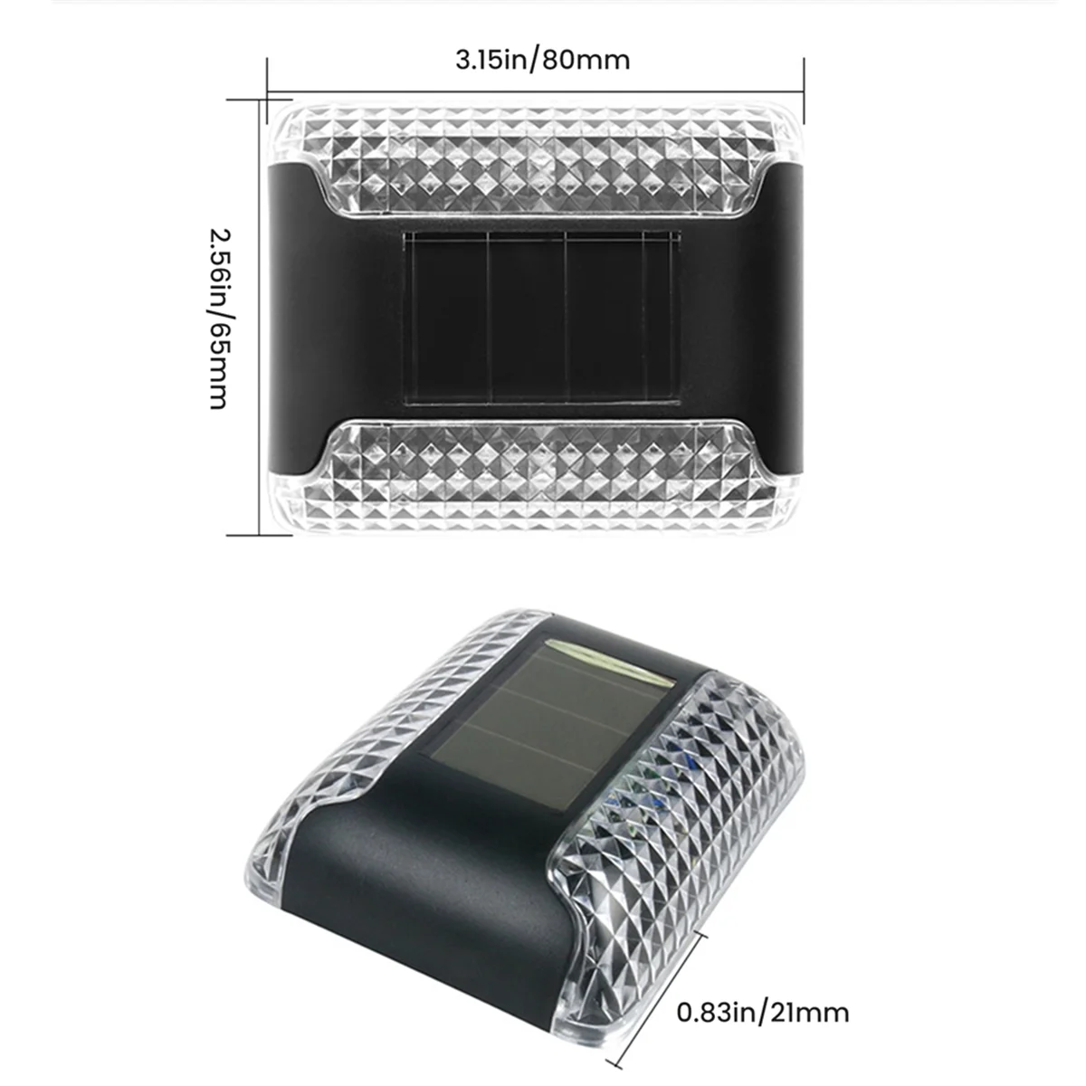 A71P 4 قطعة مصباح الجدار الشمسي في الهواء الطلق مقاوم للماء ينطبق على نطاق واسع أضواء الزخرفية الشمسية IPX65 درجة مقاومة للماء #3