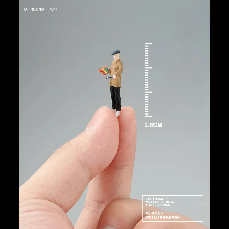 2025 New 1/64 Drawing Doll Handmade Model Car Scene Character Doll Little People DLY Scene Matching with Festival Gifts