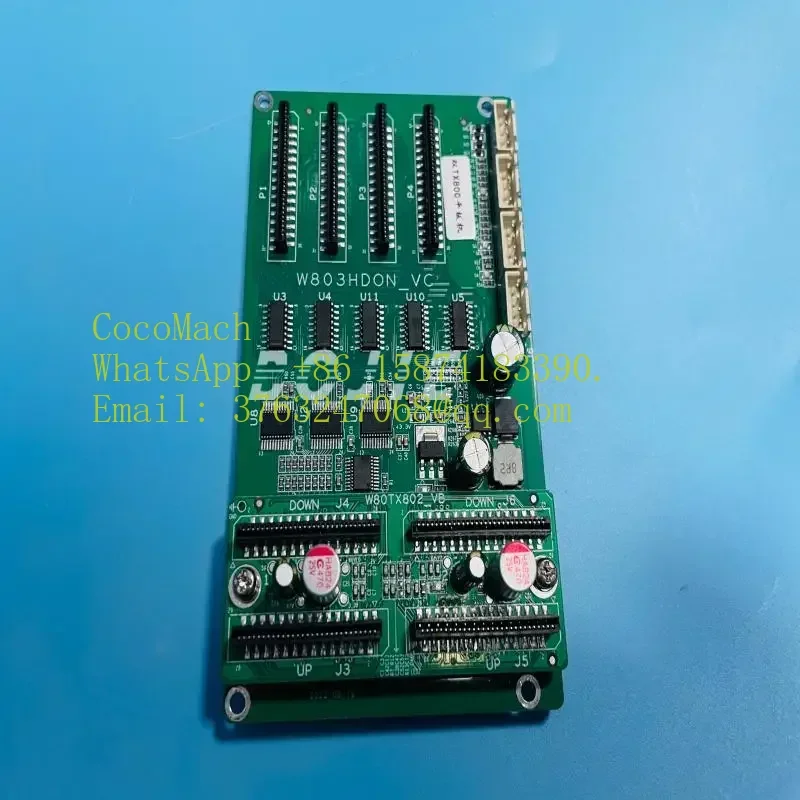 Original Wellprint TX800 Double Head Board W803HDON-VC, 2H Print Head Control Board for Wall Printer / UV Flatbed Printer