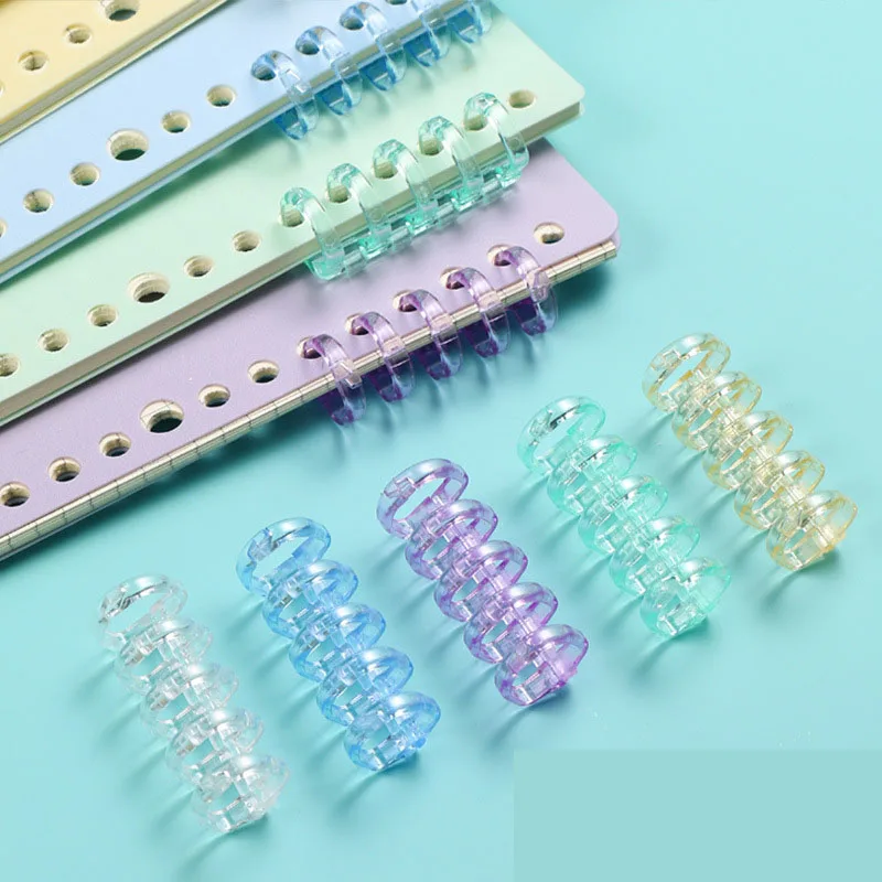 4Pcs 5-hole Loose Leaf Binder Ring Buckle Scrapbooking Album Binder Book Binding Rings Detachable Binding Home Office Storage