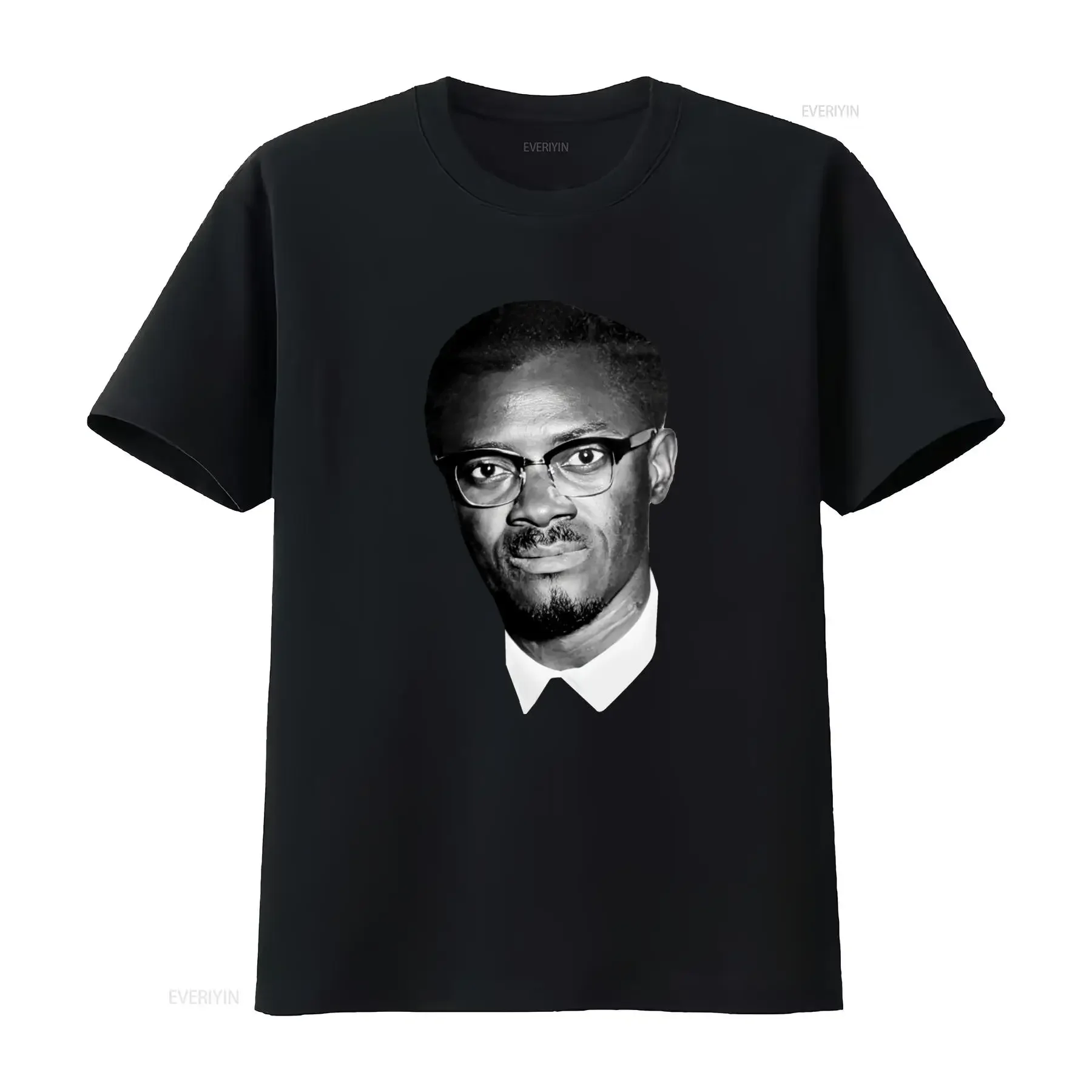 Camiseta con Estampado de Patrice Lumumba, Congo, Zaire, África, para Hombre y Mujer, Diseño Moderno, Tela de Alta Calidad, Lavado Vintage